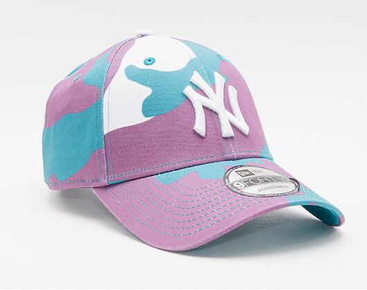 Kšiltovka New Era 9FORTY MLB Camo Pack New York Yankees Strapback Teal