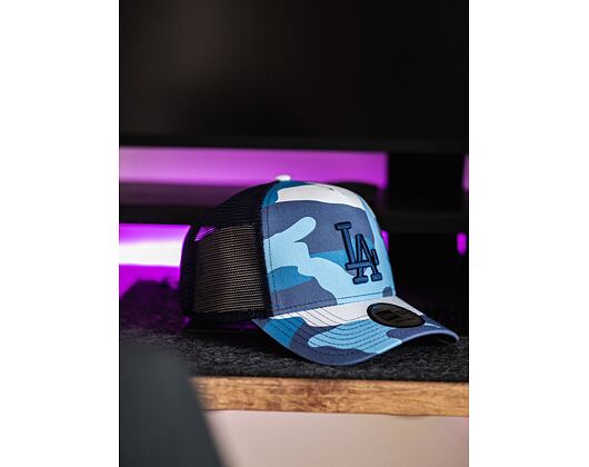 Kšiltovka New Era 9FORTY Trucker MLB Camo Pack Los Angeles Dodgers Snapback Navy
