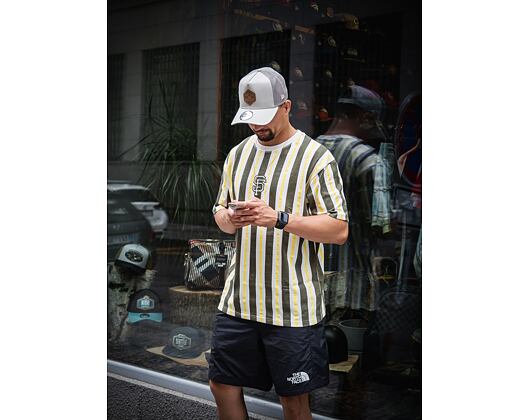 Triko New Era MLB Oversized Stripe San Francisco Giants Off White / New Olive