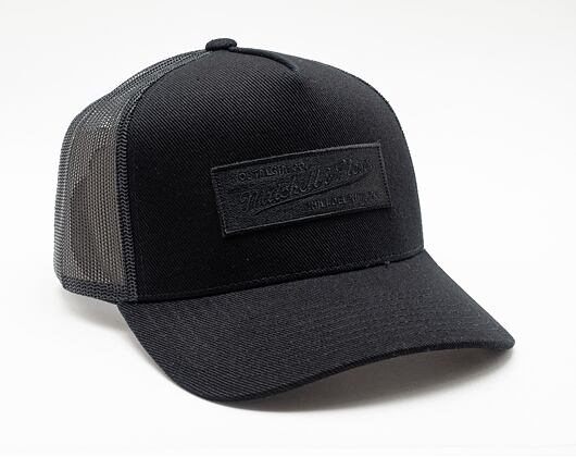 Kšiltovka Mitchell & Ness Box Logo Trucker Branded Black