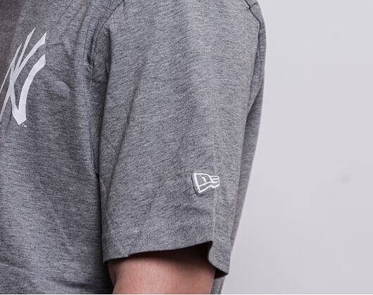 Triko New Era MLB Baseball Graphic Tee New York Yankees Light Grey Heather
