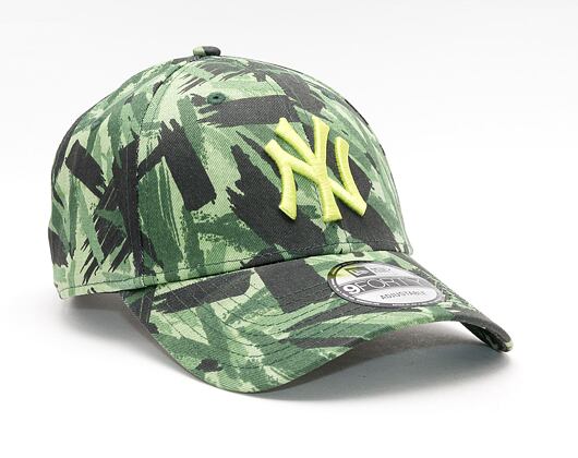 Kšiltovka New Era 9FORTY MLB Camo New York Yankees Strapback New Olive