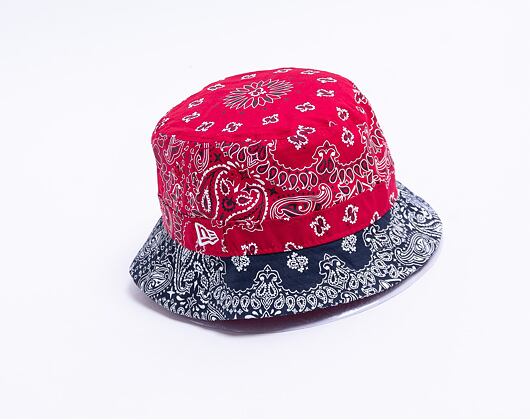 Klobouk New Era Paisley Bucket Scarlet