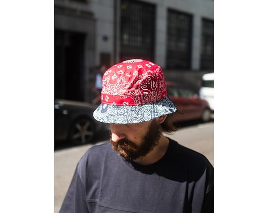Klobouk New Era Paisley Bucket Scarlet