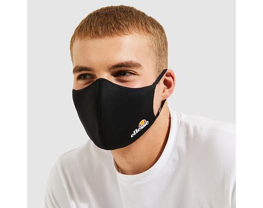 3 páry Face Mask Ellesse Palsito 3 Pk Face Covering Black