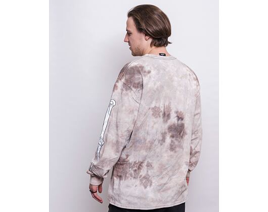 Triko HUF Mess Tiedye Longsleeve Black