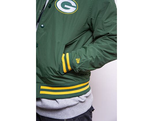 Bunda New Era NFL Team Wordmark Bomber Green Bay Packers Green