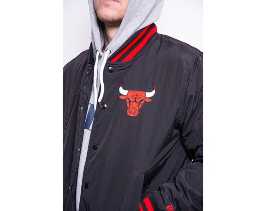 Bunda New Era NBA Team Wordmark Bomber Chicago Bulls Black