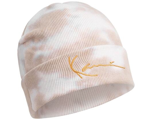 Kulich Karl Kani KK Signature Tiedye Beanie Sand/ White