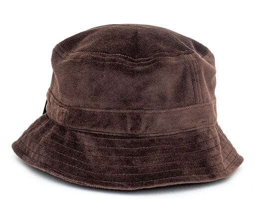 Klobouk Karl Kani Signature Velvet Bucket Hat KA213-011-1 Dark Brown
