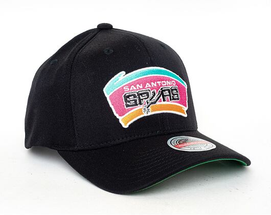 Kšiltovka Mitchell & Ness San Antonio Spurs 50th Anniversary Patch 110 Snapback Black