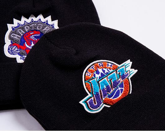 Kulich Mitchell & Ness Utah Jazz Chenille Logo Cuff Knit Black