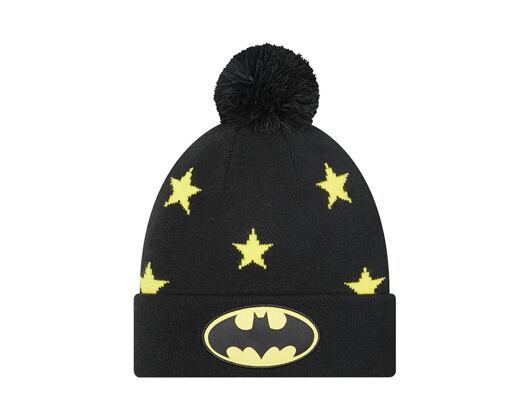 Dětský kulich New Era Cy star Bobble Knit Batman Black