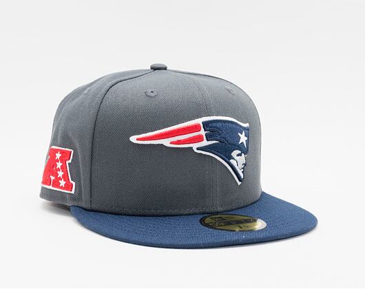 Kšiltovka New Era 59FIFTY NFL Official Team Colors New England Patriots Grey
