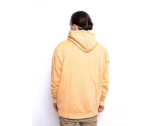 Mikina Karl Kani 6028802 KK Small Signature Washed Hoodie Light Orange KM214-075-1