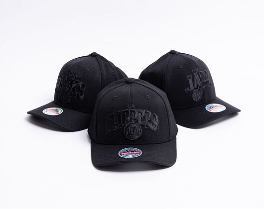 Kšiltovka Mitchell & Ness Los Angeles Clippers Black Out Arch 110 Snapback Black
