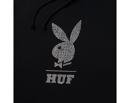 Mikina HUF Playboy Rhinestone Hoodie Black