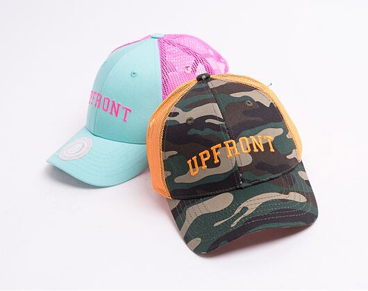 Dětská Kšiltovka Upfront SC8858-9704-OS GAMER YOUTH Trucker Camo Neon Orange