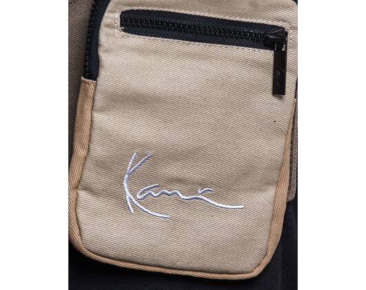 Ledvinka Karl Kani Signature Block Crossbody Bag Military Green/Sand
