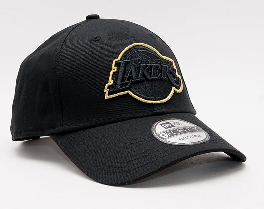 Kšiltovka New Era 9FORTY Gold Pop Los Angeles Lakers Snapback Black