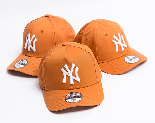Dětská kšiltovka New Era 9FORTY A-Frame Color Essential New York Yankees Snapback Toffee