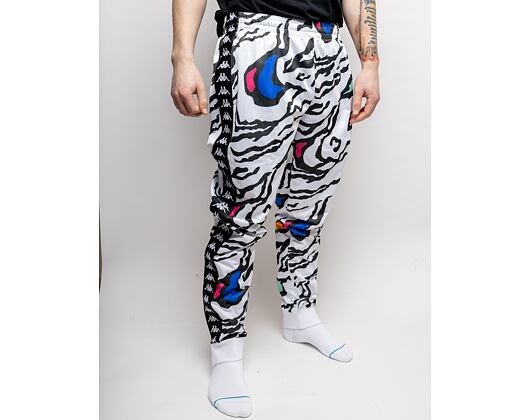 Tepláky Kappa 222 Banda Rastoria Graphik Slim White Graphik