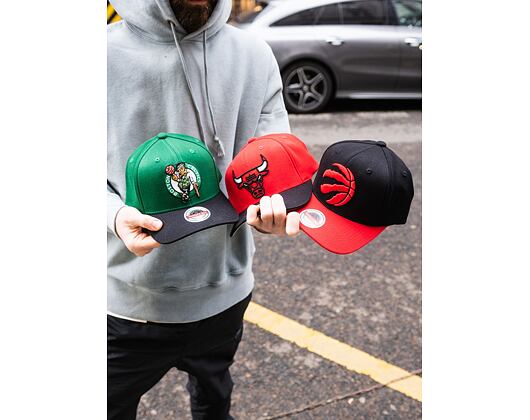 Kšiltovka Mitchell & Ness Toronto Raptors Wool 2 Tone Redline Stretch Snapback Black / Red