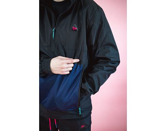 Bunda New Era Contemporary Cargo Windbreaker Black / Muave Blue