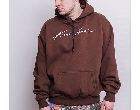 Mikina Karl Kani Autograph OS Hoodie brown