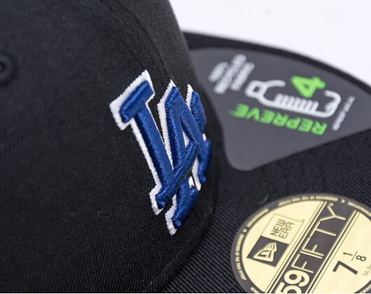 Kšiltovka New Era 59FIFTY MLB Repreve 5 Los Angeles Dodgers Fitted Black