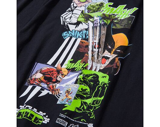 Triko HUF x MARVEL Smash Up T-Shirt Black