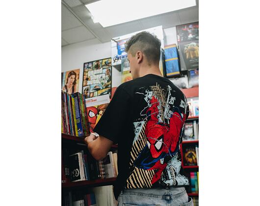 Triko HUF x MARVEL Spider-Man T-Shirt Black