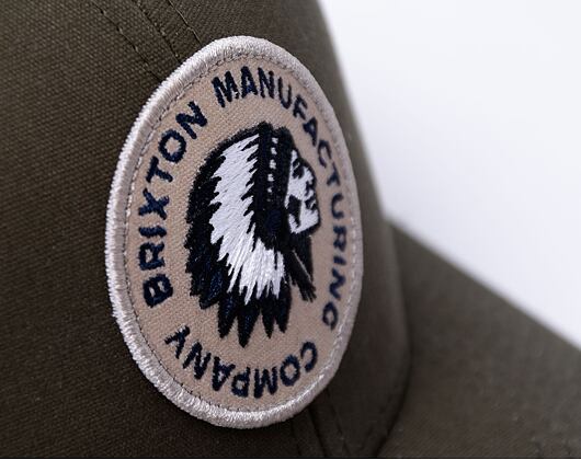 Kšiltovka Brixton Rival Stamp X Mp Mesh Cap Military Olive Military Olive