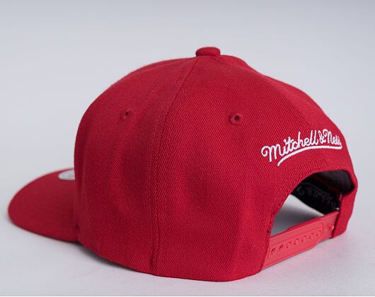 Kšiltovka Mitchell & Ness Houston Rockets Team Ground 2.0 Stretch Snapback Red