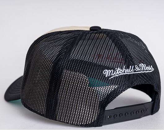 Kšiltovka Mitchell & Ness San Antonio Spurs Off White Trucker HWC Off White