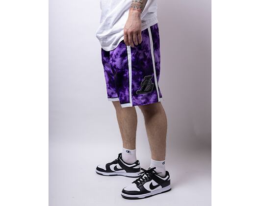 Kraťasy Mitchell & Ness Los Angeles Lakers Galaxy Swingman Shorts Purple