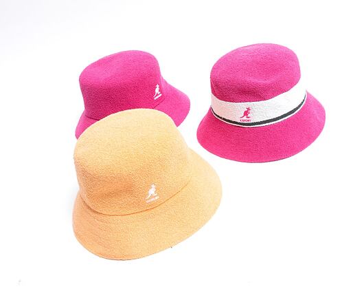 Klobouk Kangol Bermuda Stripe Bucket K3326ST-EP600 Electric Pink