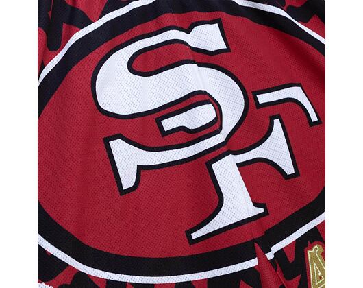 Kraťasy Mitchell & Ness NFL Jumbotron 2.0 Shorts San Francisco 49Ers Black / Red