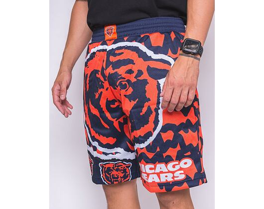 Kraťasy Mitchell & Ness NFL Jumbotron 2.0 Shorts Chicago Bears Navy / Orange