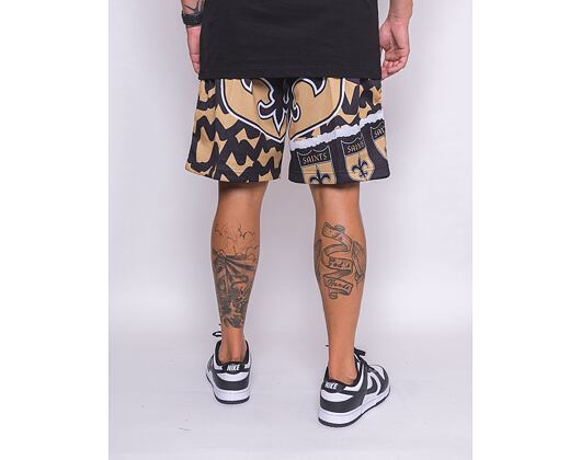 Kraťasy Mitchell & Ness NFL Jumbotron 2.0 Shorts New Orleans Saints Black / Gold
