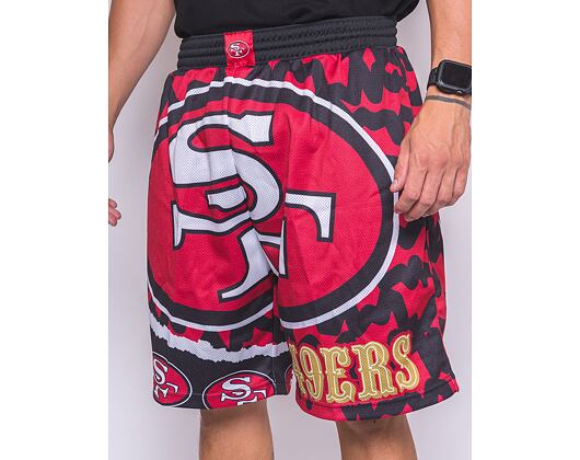 Kraťasy Mitchell & Ness NFL Jumbotron 2.0 Shorts San Francisco 49Ers Black / Red