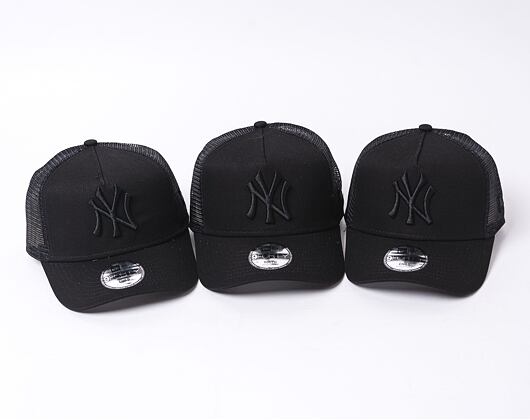 Dětská Kšiltovka New Era - MLB Clean 9FORTY Trucker - NY Yankees - Black