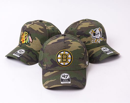 Kšiltovka 47 Brand Boston Bruins Grove Snapback MVP DT Camo