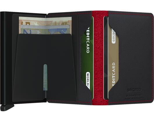 Peněženka Slimwallet Secrid Perforated Black-Red