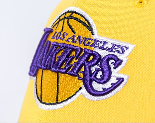 Kšiltovka New Era 59FIFTY NBA Basic Los Angeles Lakers Fitted Yellow / Purple