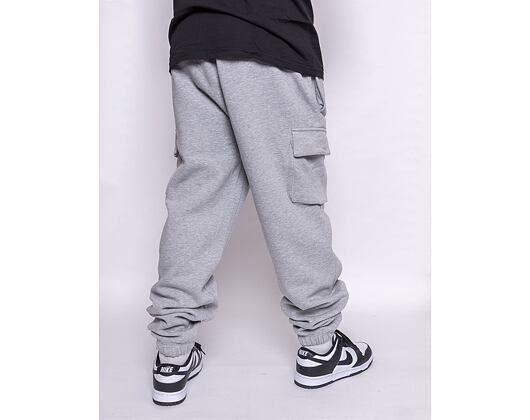 Tepláky New Era Premium Cargo Joggers Heather Grey