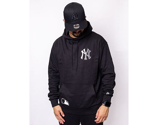 Mikina New Era MLB Half Logo Oversized Hoody New York Yankees Black/White