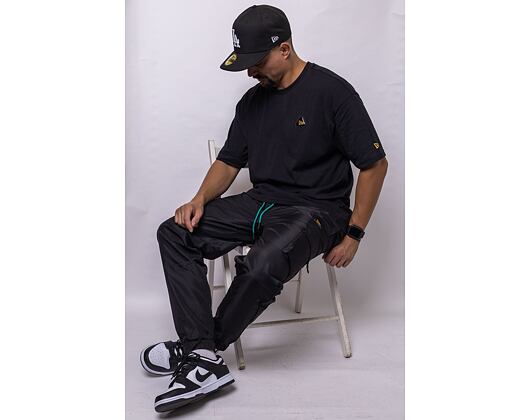 Tepláky New Era Cargo Track Pants Black/Yellow