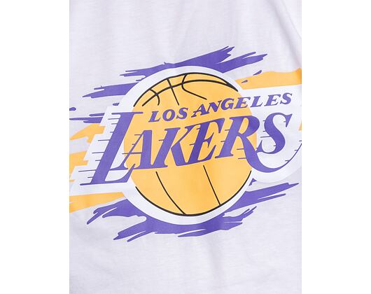 Triko New Era NBA Tear Graphic Tee Los Angeles Lakers White