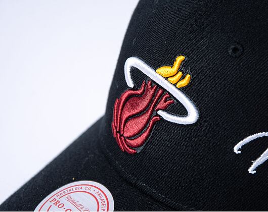 Kšiltovka Mitchell & Ness Champ Wrap Pro Snapback Miami Heat Black